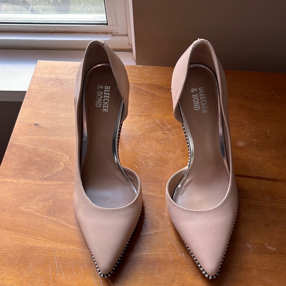 Nude Studded Heels